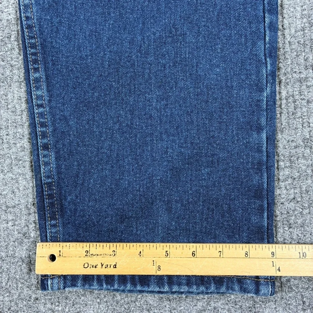 Wrangler Mens Straight Leg Jeans Size 40x30 Blue Denim Casual High Rise